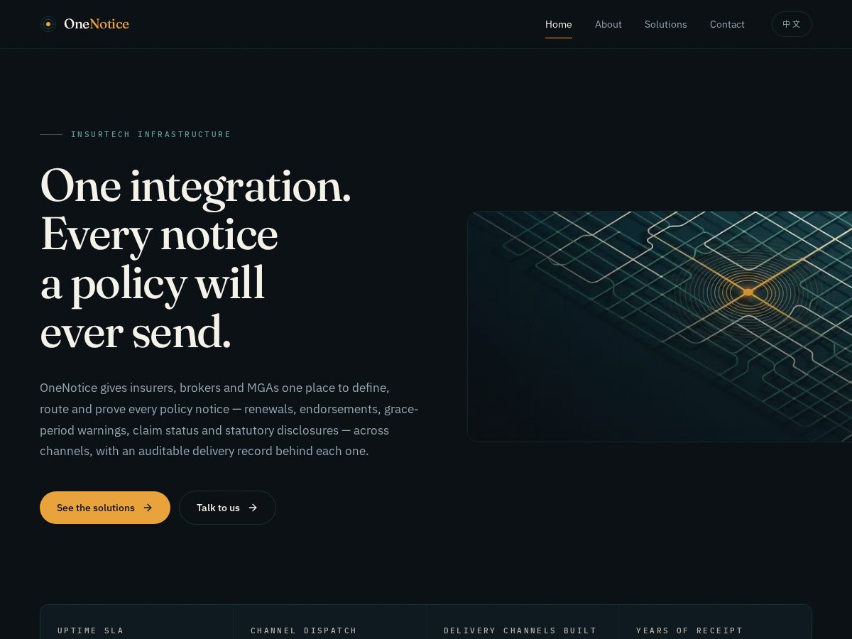 Landing-page snapshot of onebaoxian.com