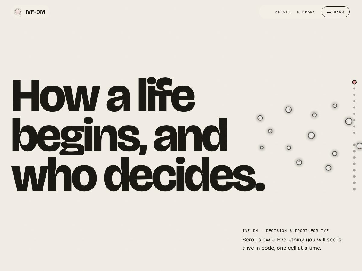 Landing-page snapshot of reproduction.life