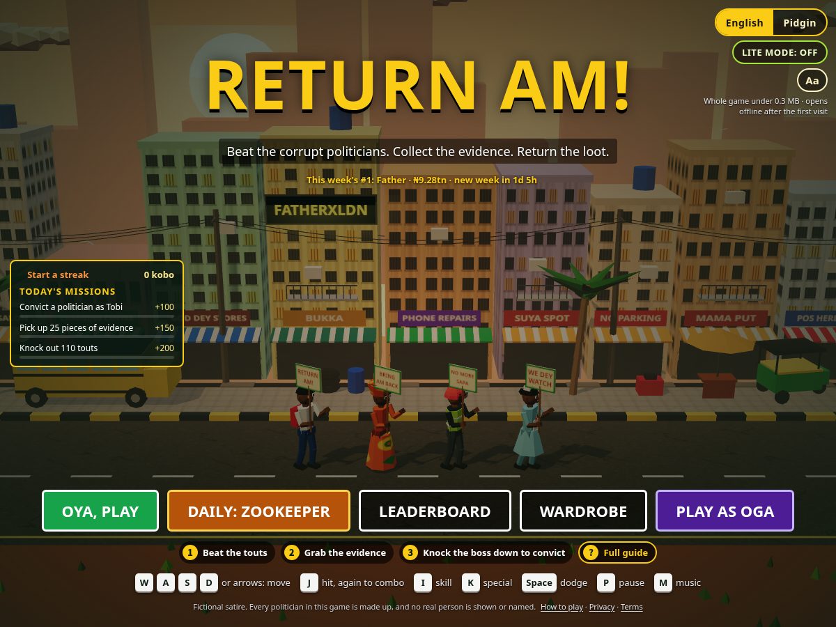 Landing-page snapshot of returnam.com