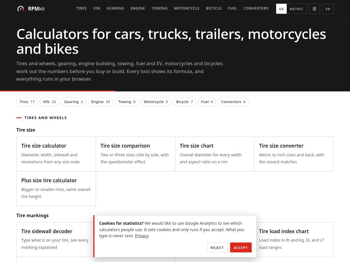 Landing-page snapshot of rpmkit.com