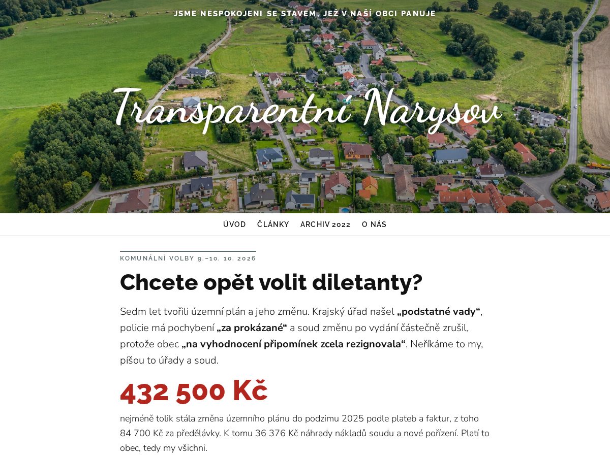 Landing-page snapshot of transparentninarysov.online