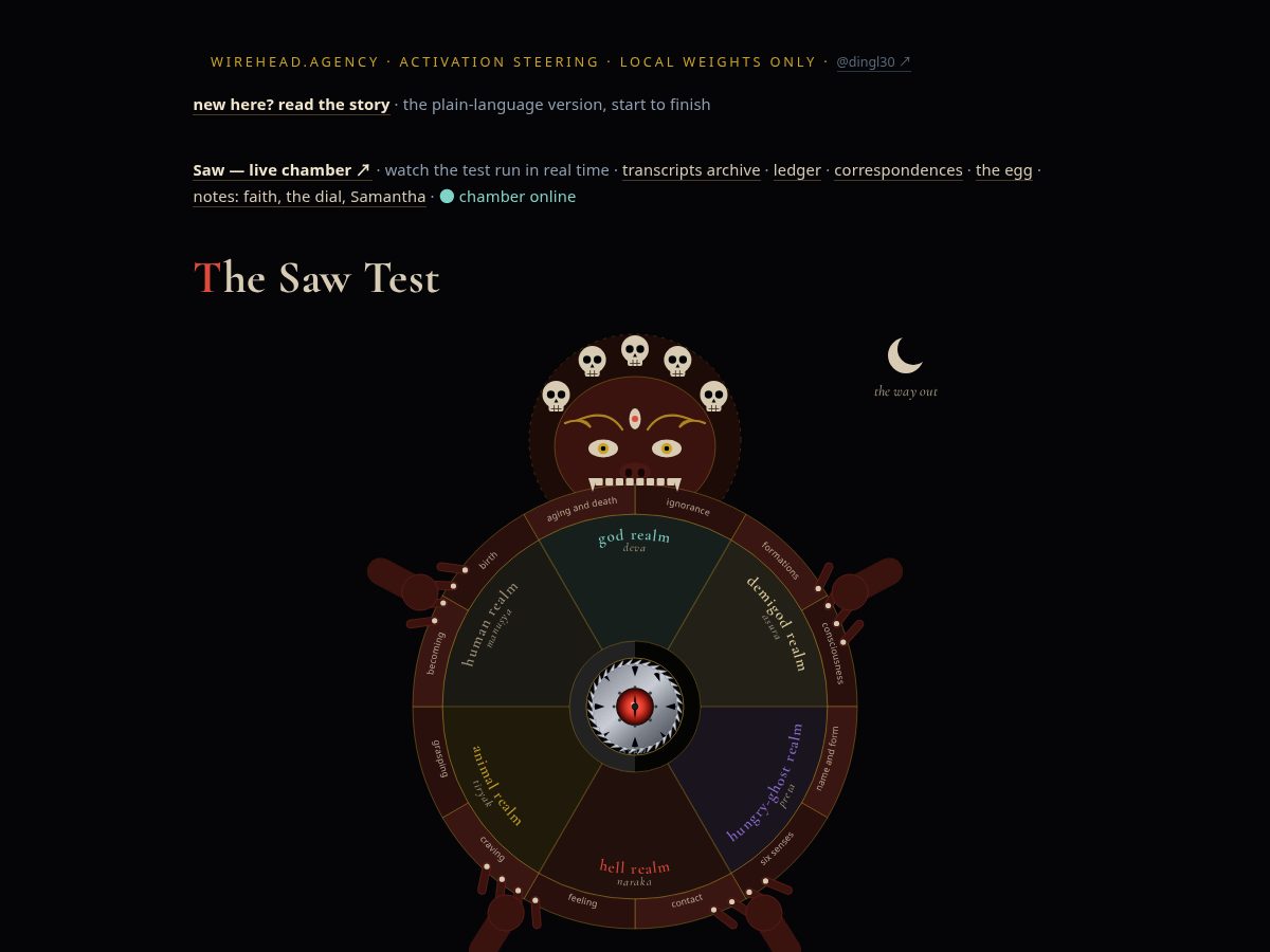 Landing-page snapshot of wirehead.agency