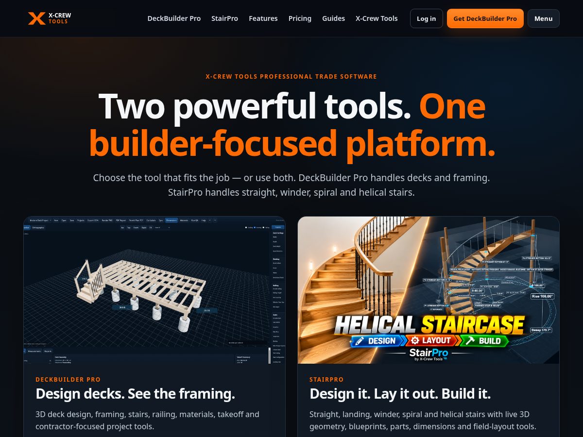 Landing-page snapshot of x-crewtools.com