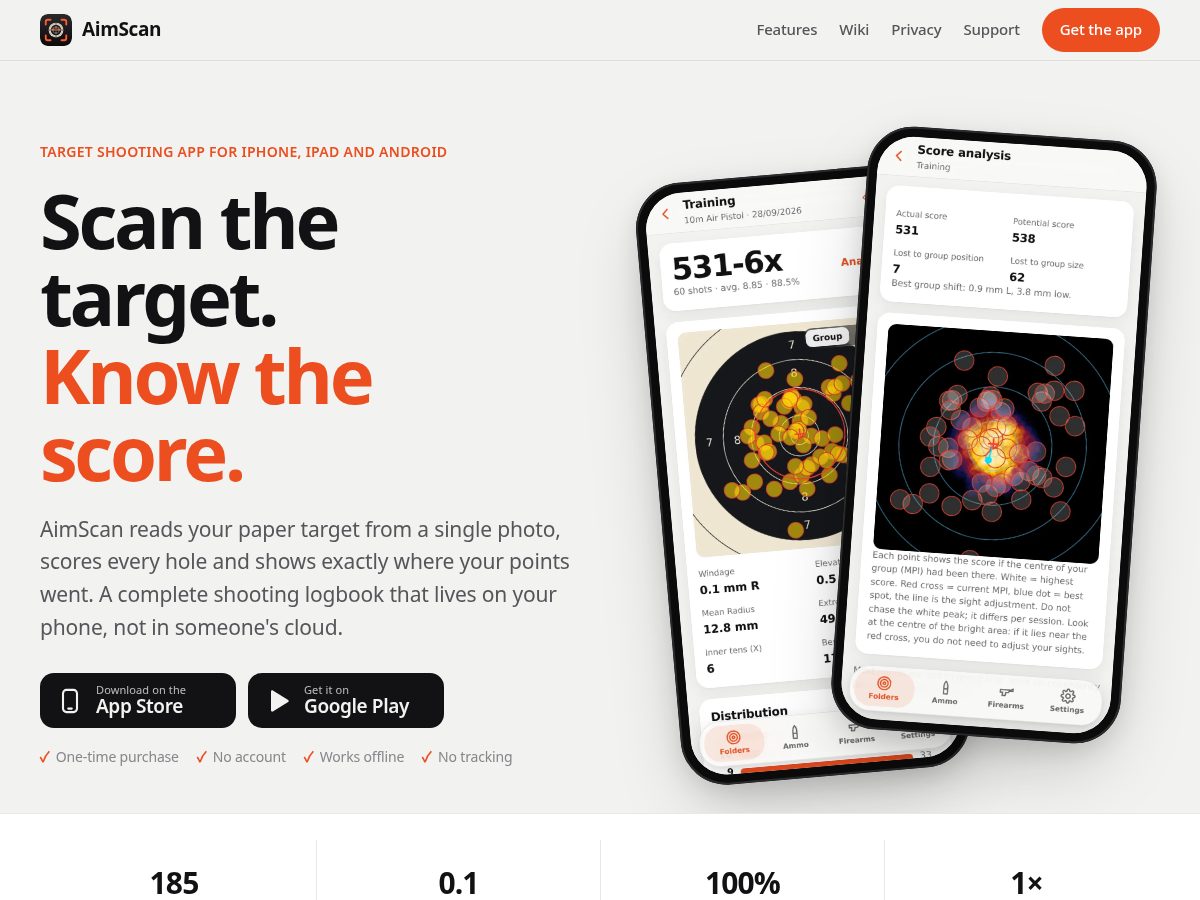 Landing-page snapshot of aimscan.app