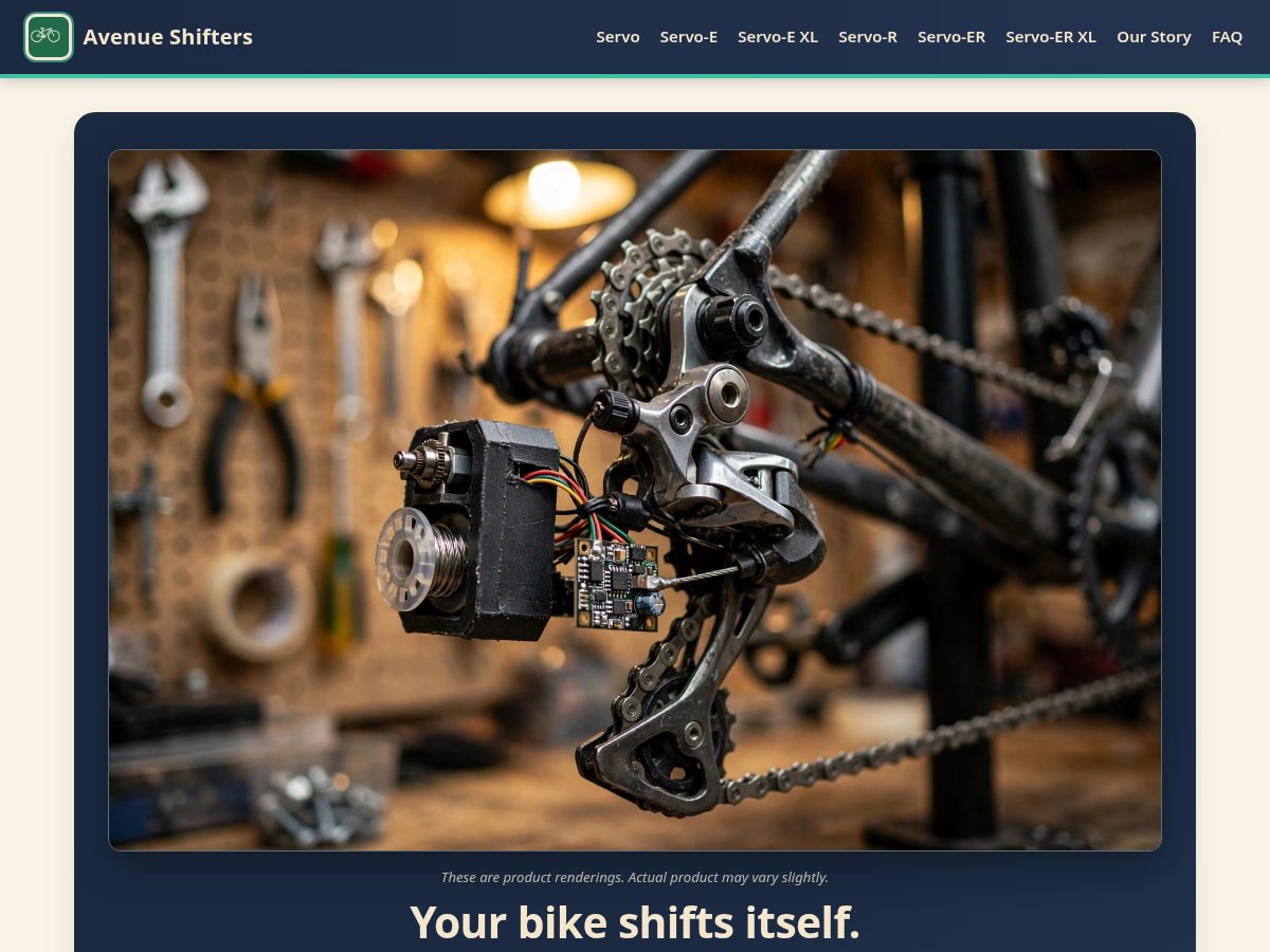 Landing-page snapshot of avenuecruisers.com