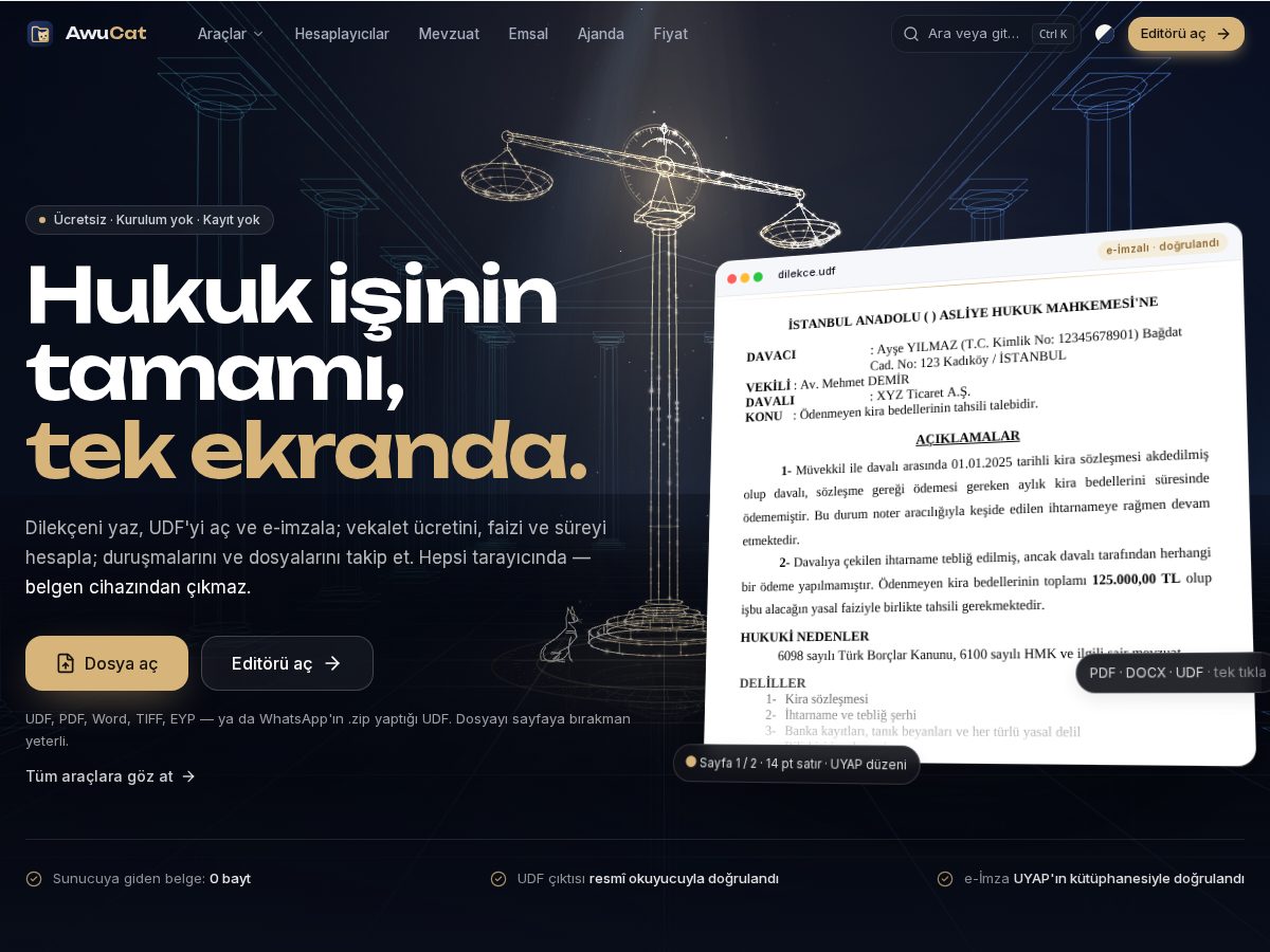 Landing-page snapshot of awucat.app