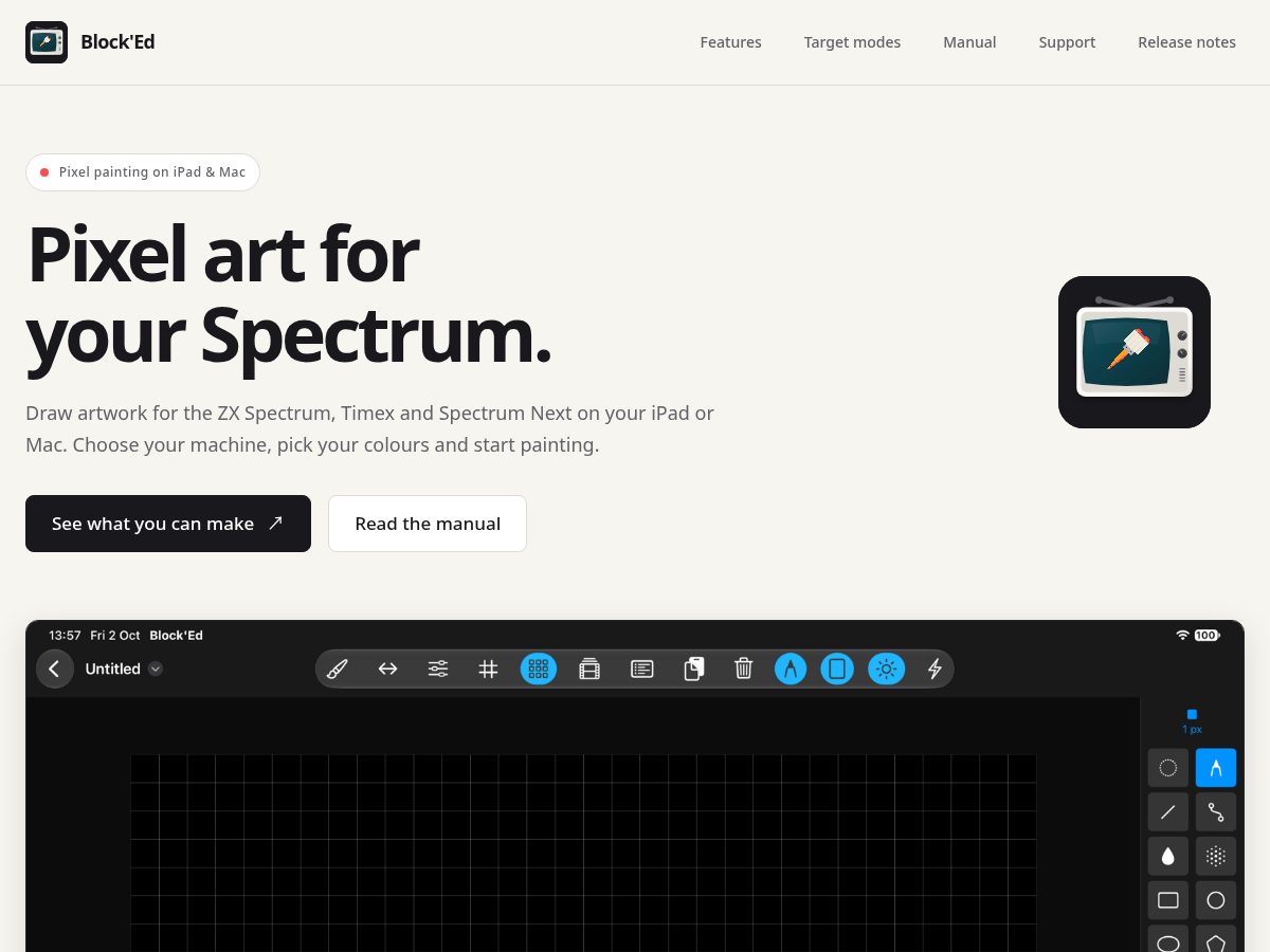 Landing-page snapshot of block-ed.app