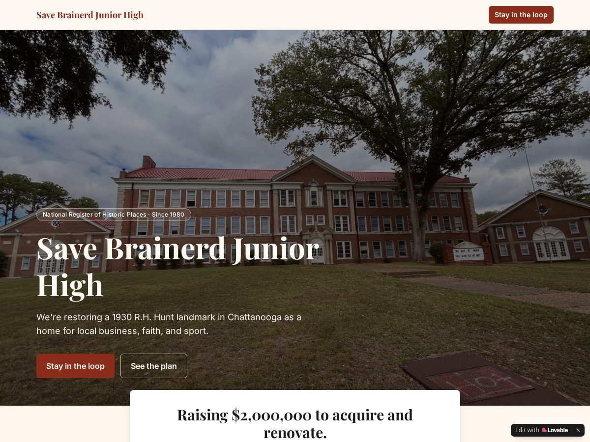 Landing-page snapshot of brainerdcommons.com