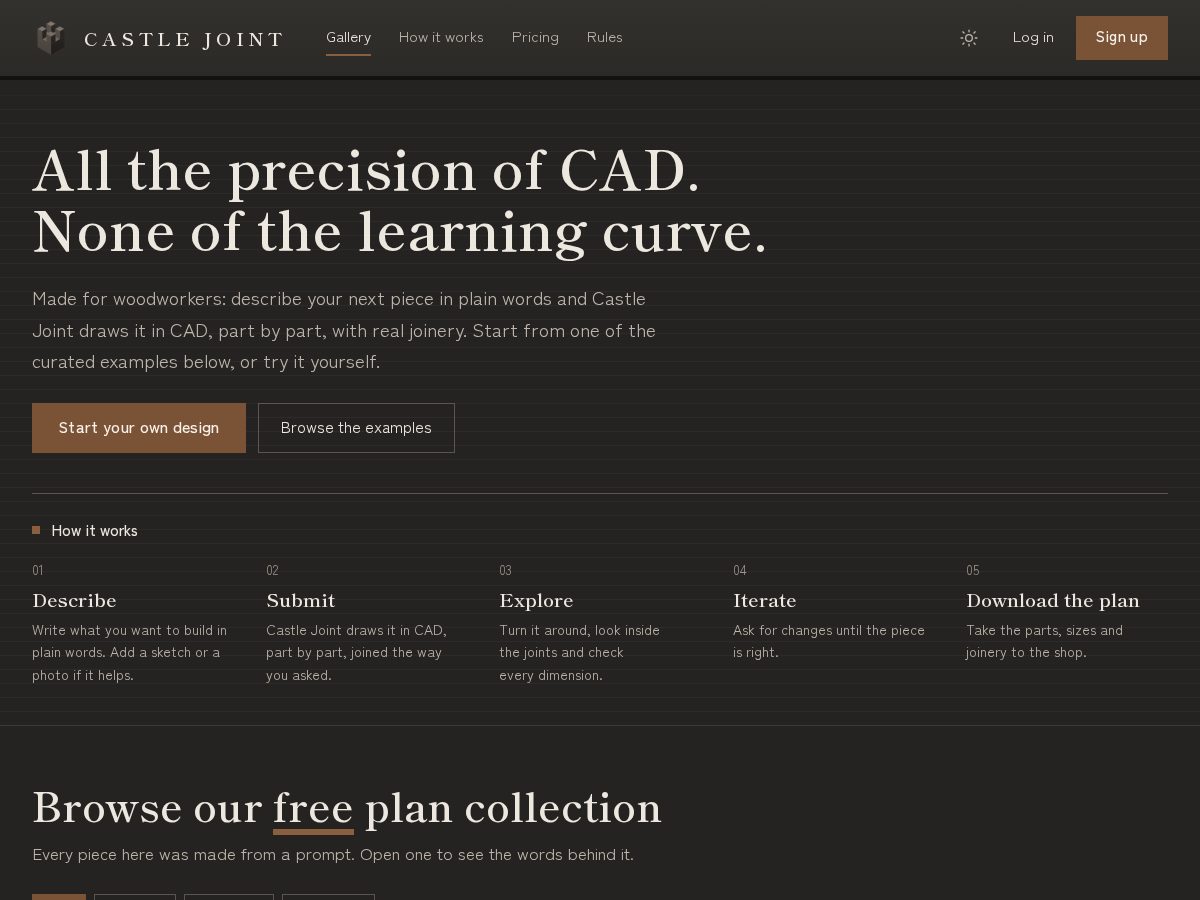 Landing-page snapshot of castlejoint.com