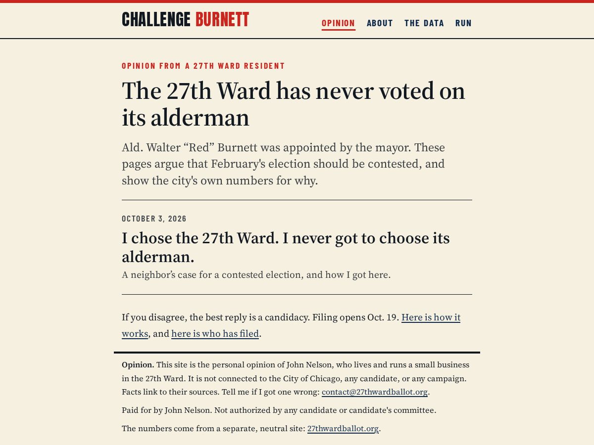 Landing-page snapshot of challengeburnett.org