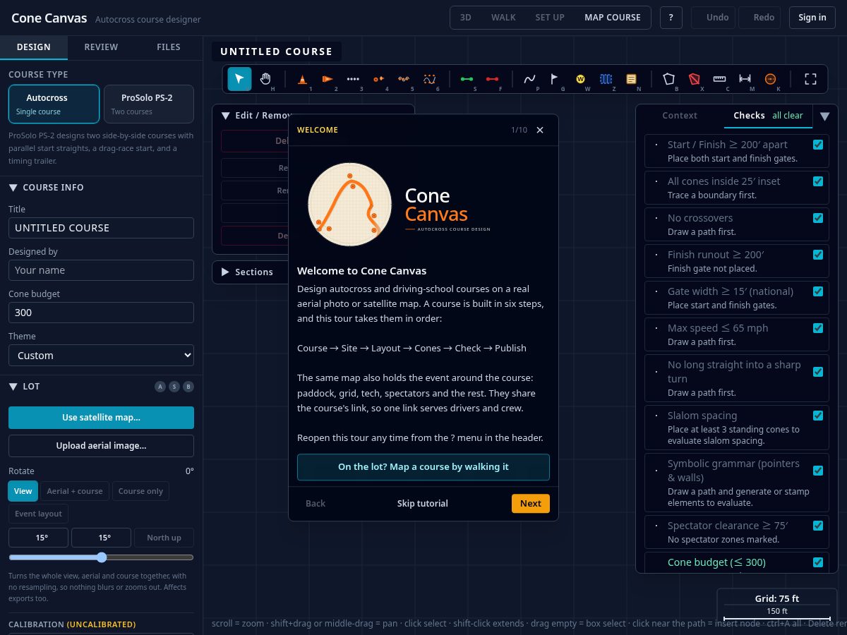 Landing-page snapshot of conecanvas.app