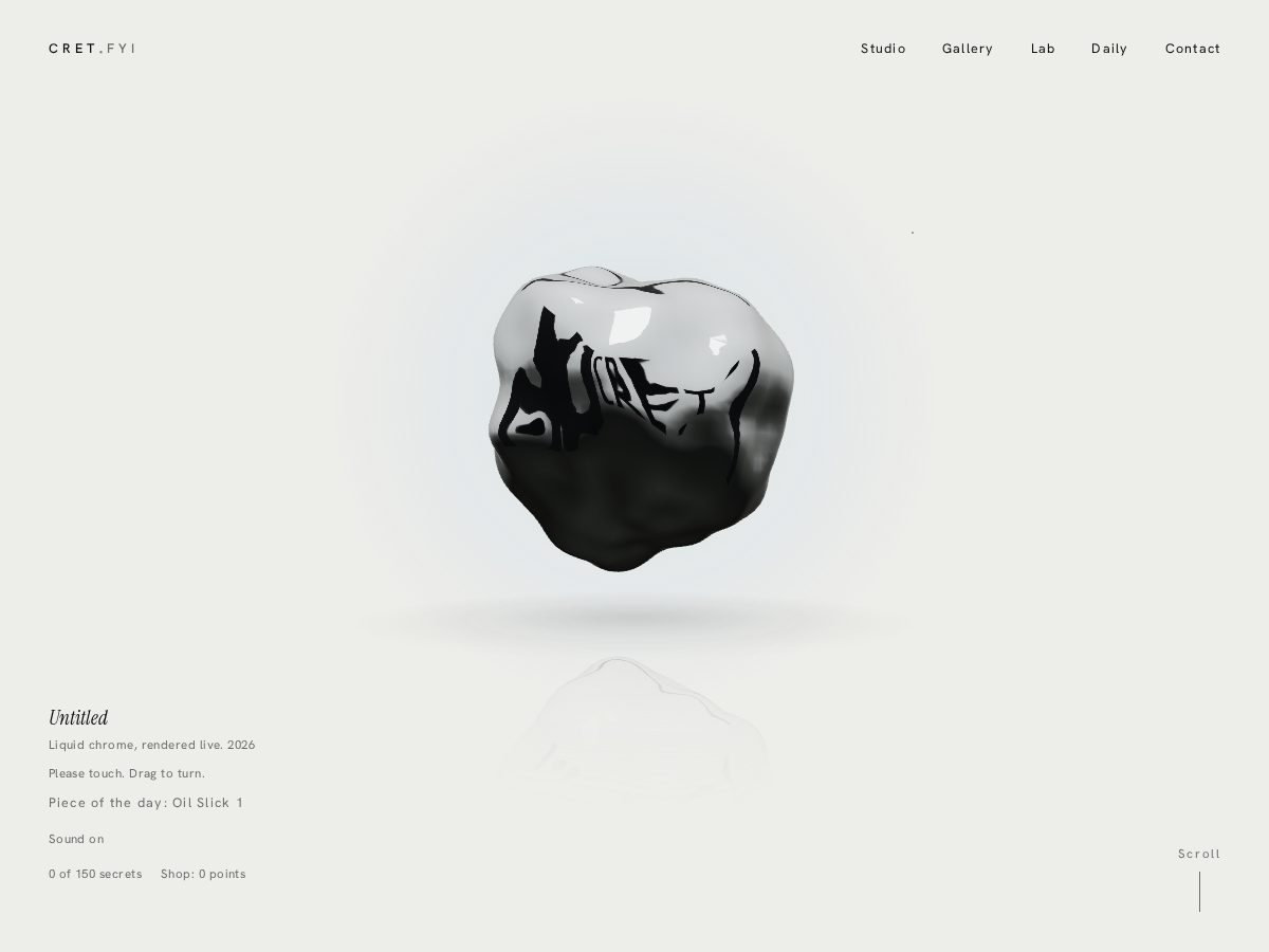 Landing-page snapshot of cret.fyi