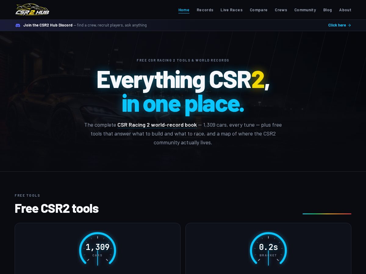 Landing-page snapshot of csr2hub.com