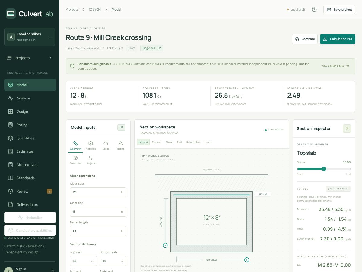 Landing-page snapshot of culvertlab.com