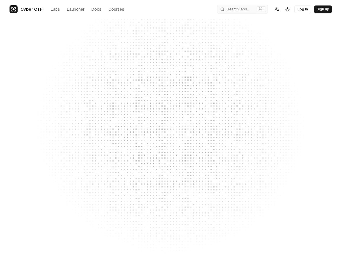 Landing-page snapshot of cyberctf.app