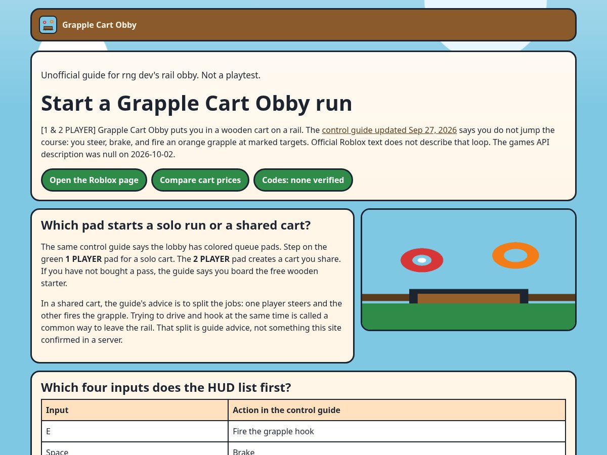 Landing-page snapshot of grapplecartobbyroblox.wiki