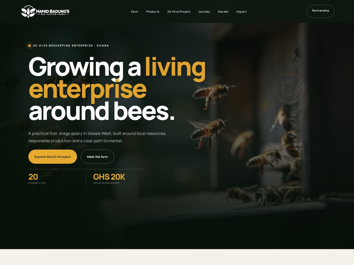 Landing-page snapshot of hamidfarms.com