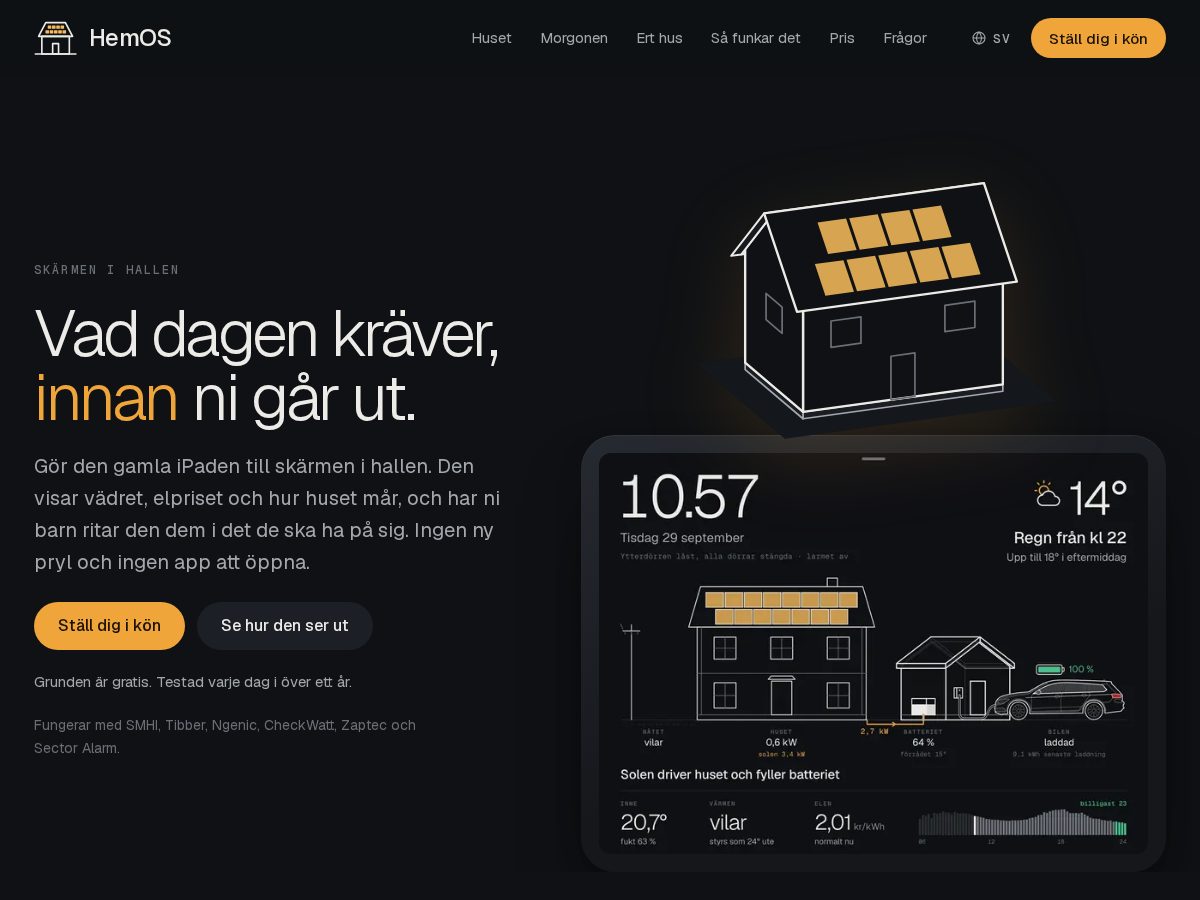Landing-page snapshot of hemos.app