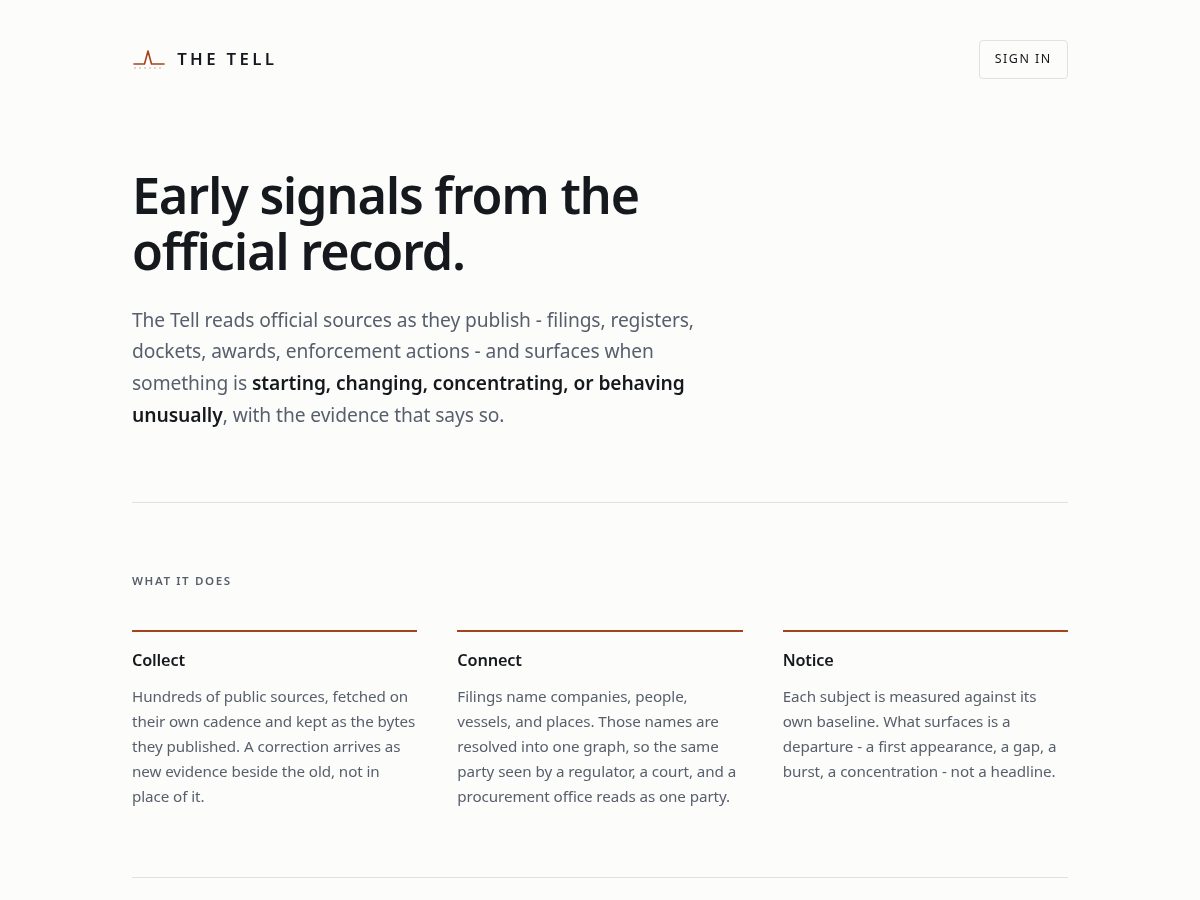 Landing-page snapshot of ichnolite.tech