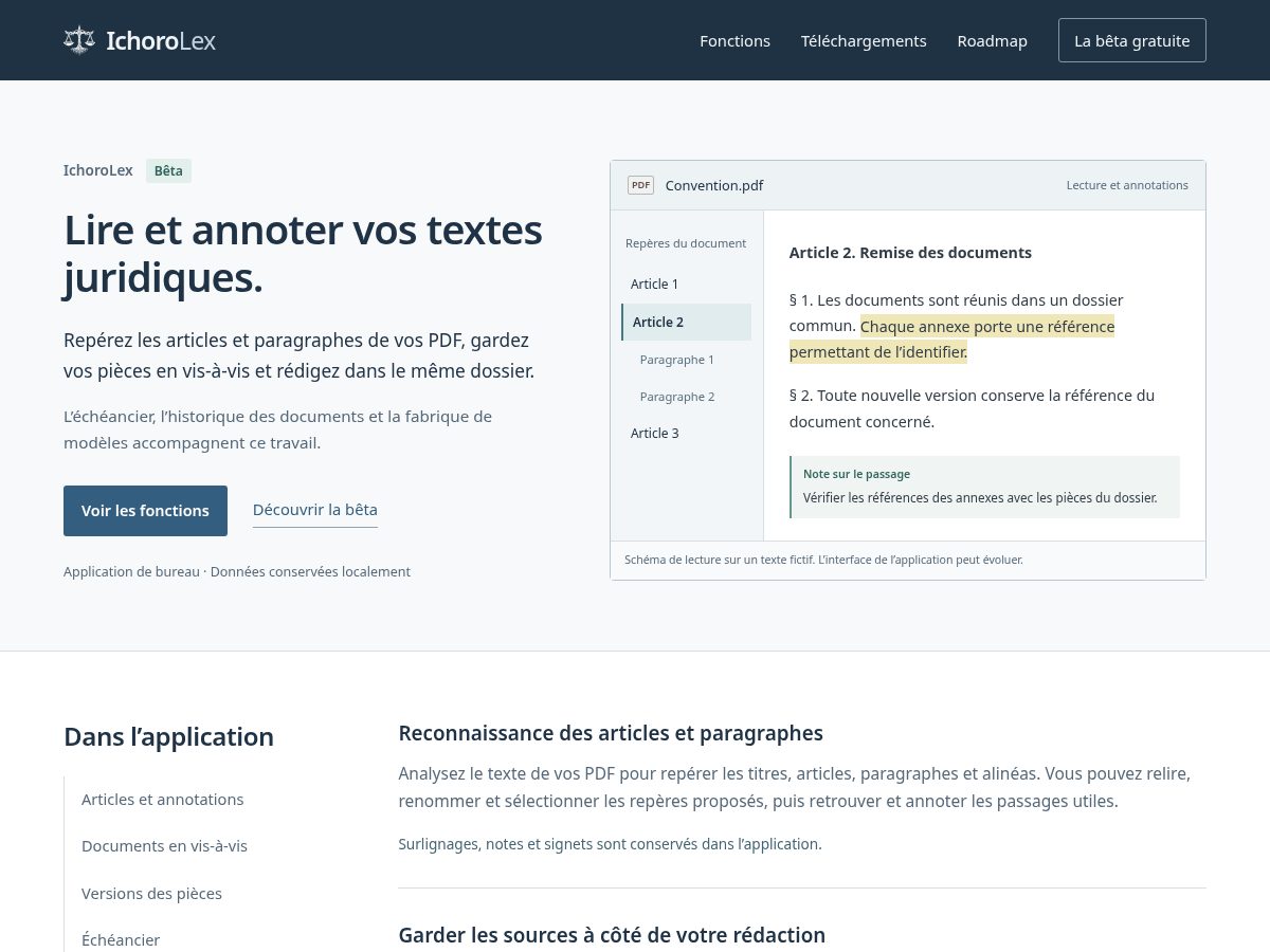 Landing-page snapshot of ichorolex.com