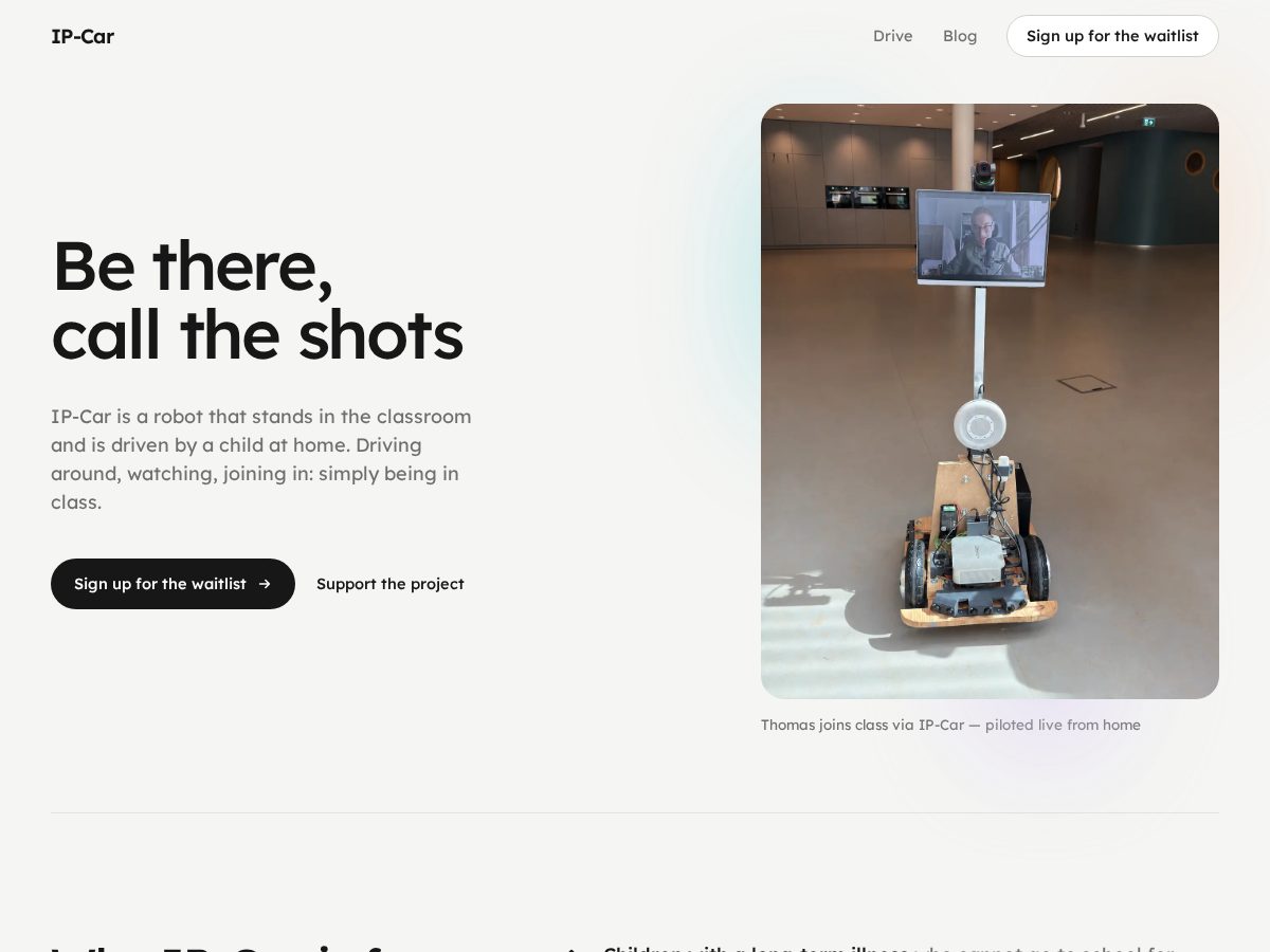 Landing-page snapshot of ip-car.com