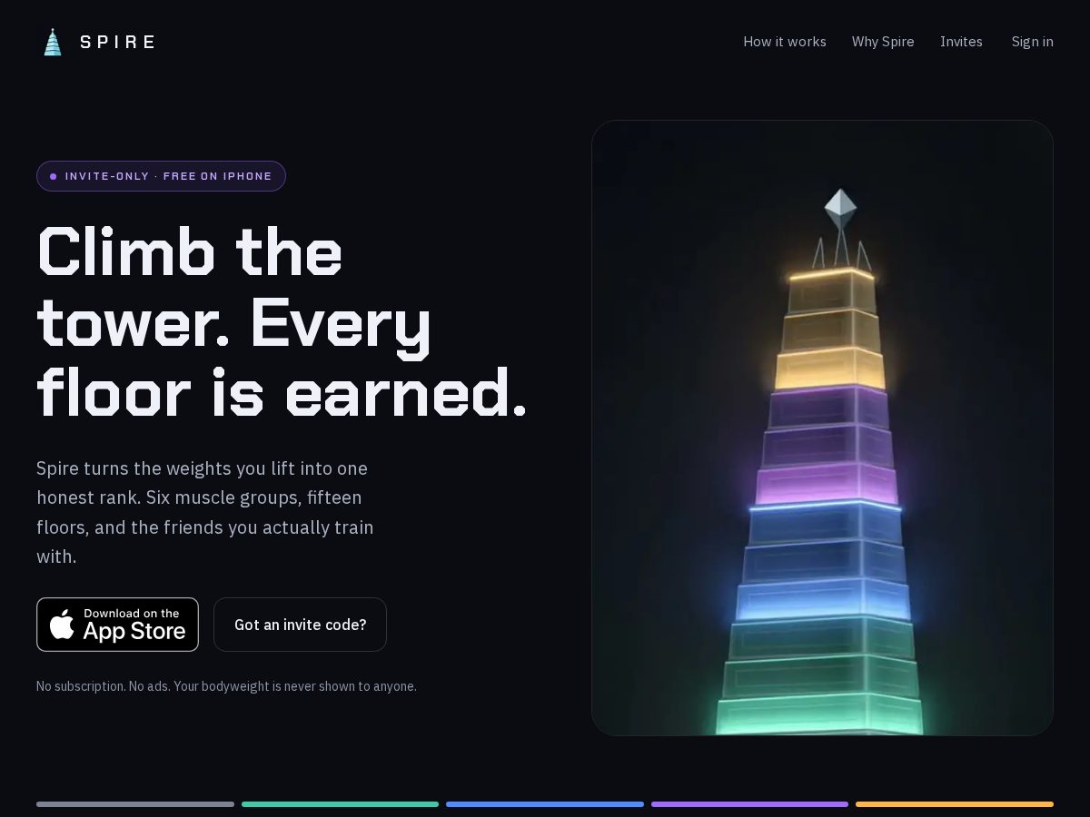 Landing-page snapshot of joinspire.app