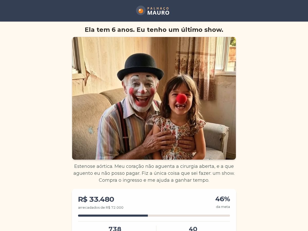 Landing-page snapshot of juntospelomauro.org