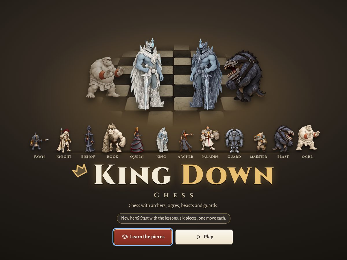 Landing-page snapshot of kingdown.dev