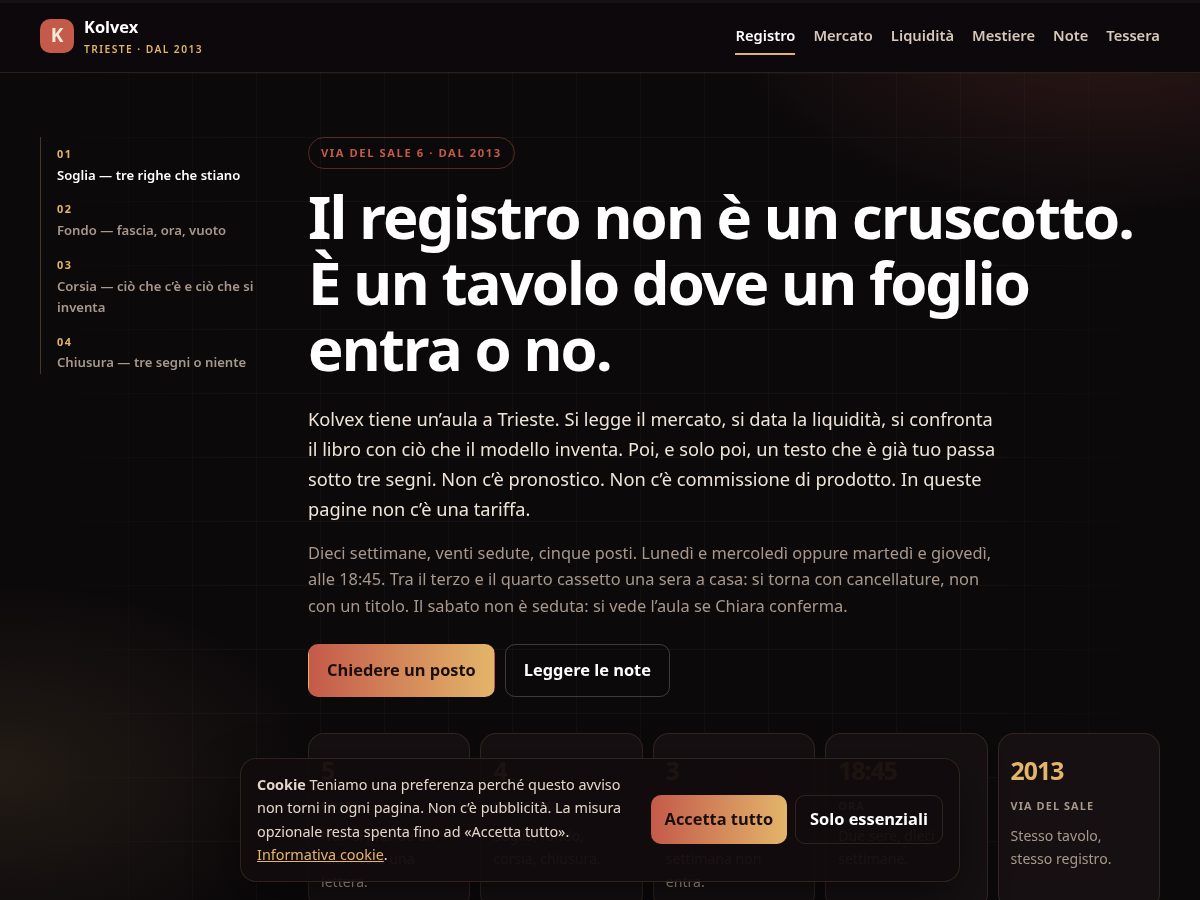 Landing-page snapshot of kolvex.top