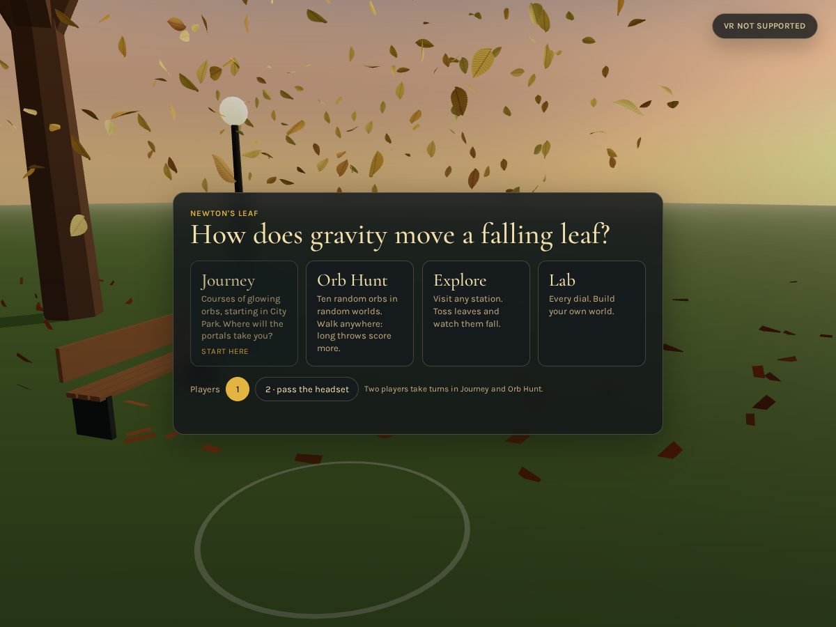 Landing-page snapshot of newtonsleaf.com