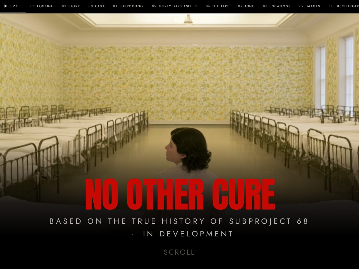 Landing-page snapshot of nootherthecure.com