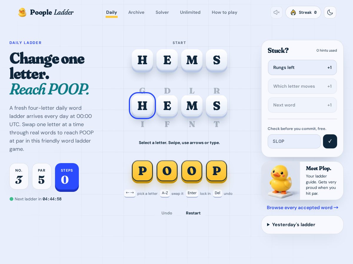 Landing-page snapshot of poopleplay.com