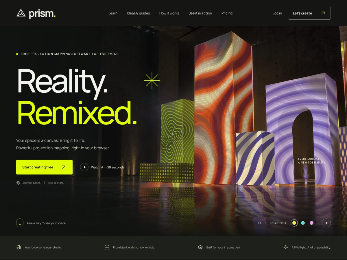 Landing-page snapshot of prismmapper.com