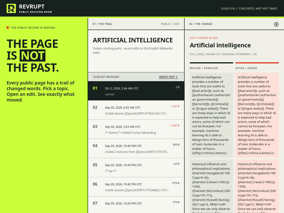 Landing-page snapshot of revrupt.xyz