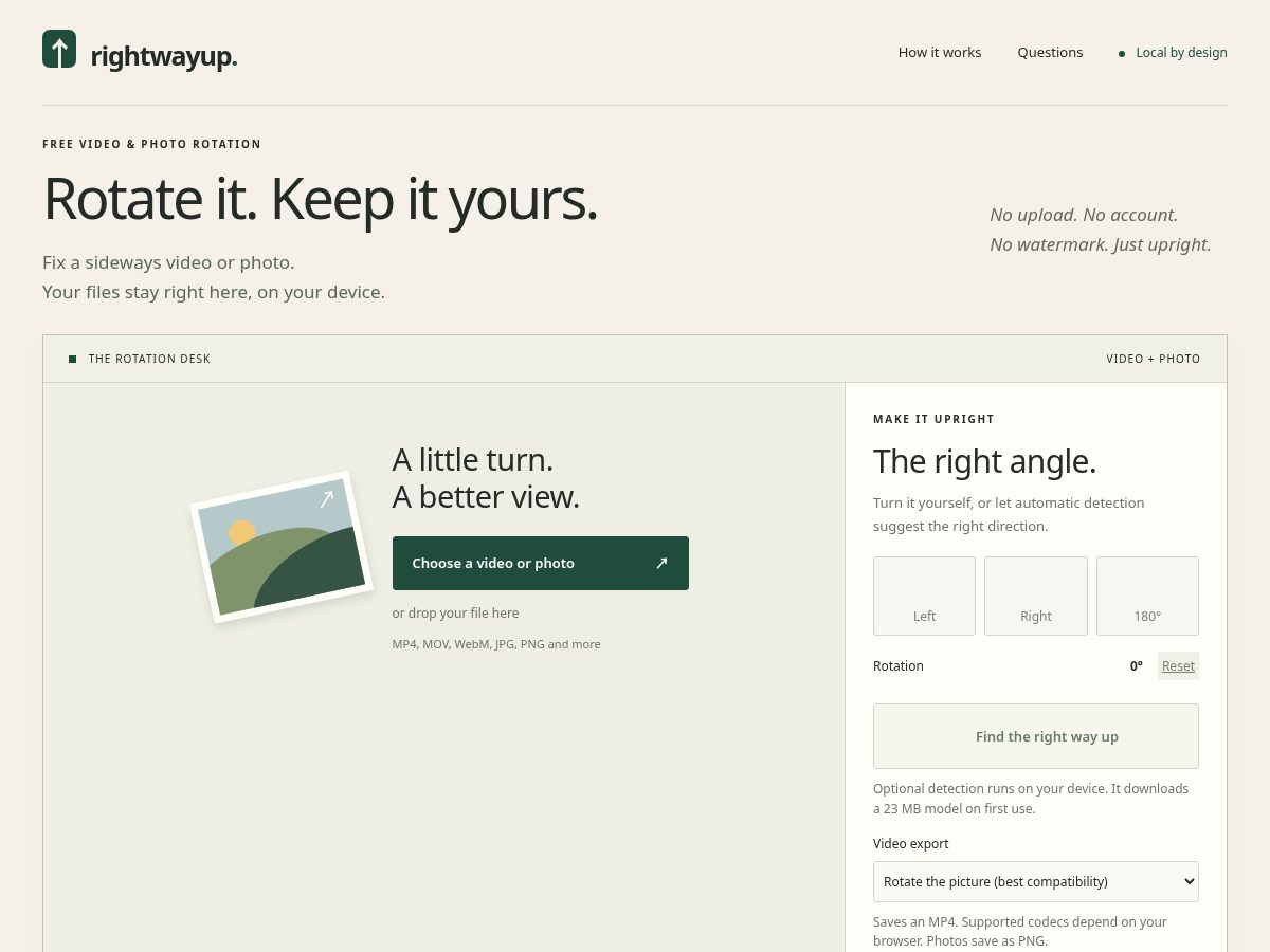Landing-page snapshot of rightwayup.net