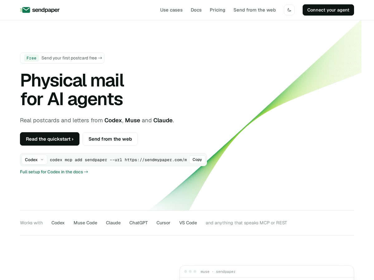 Landing-page snapshot of sendmypaper.com