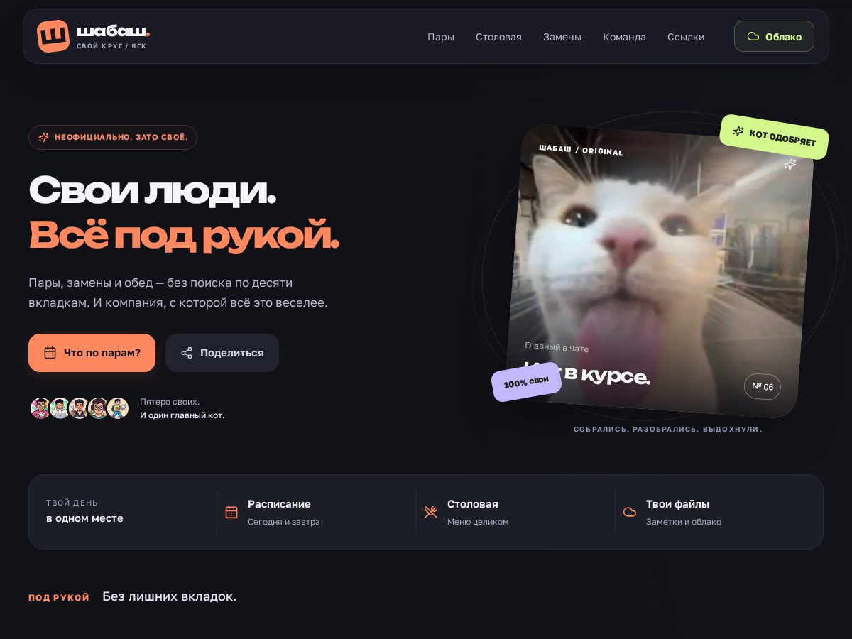 Landing-page snapshot of shabash.site