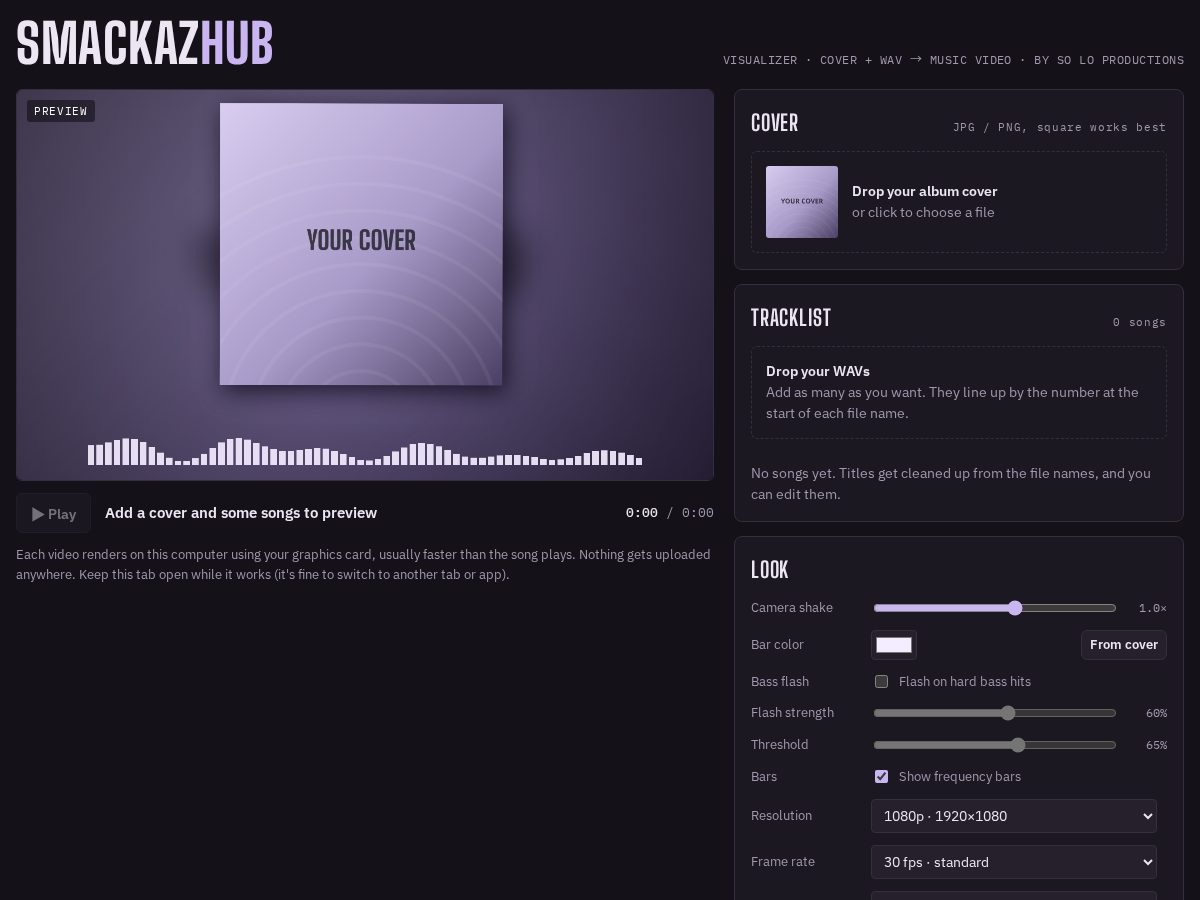 Landing-page snapshot of smackazhub.com
