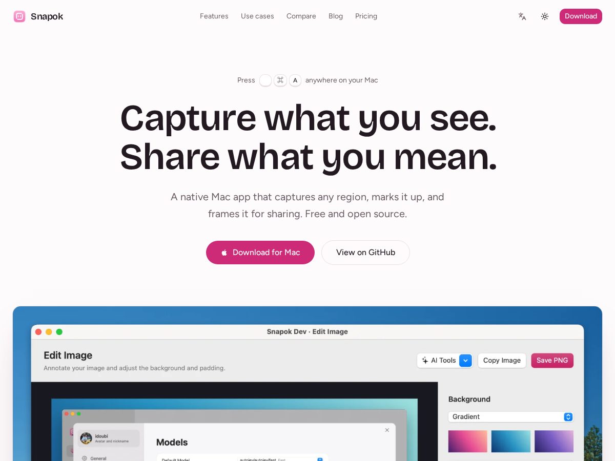 Landing-page snapshot of snapok.app