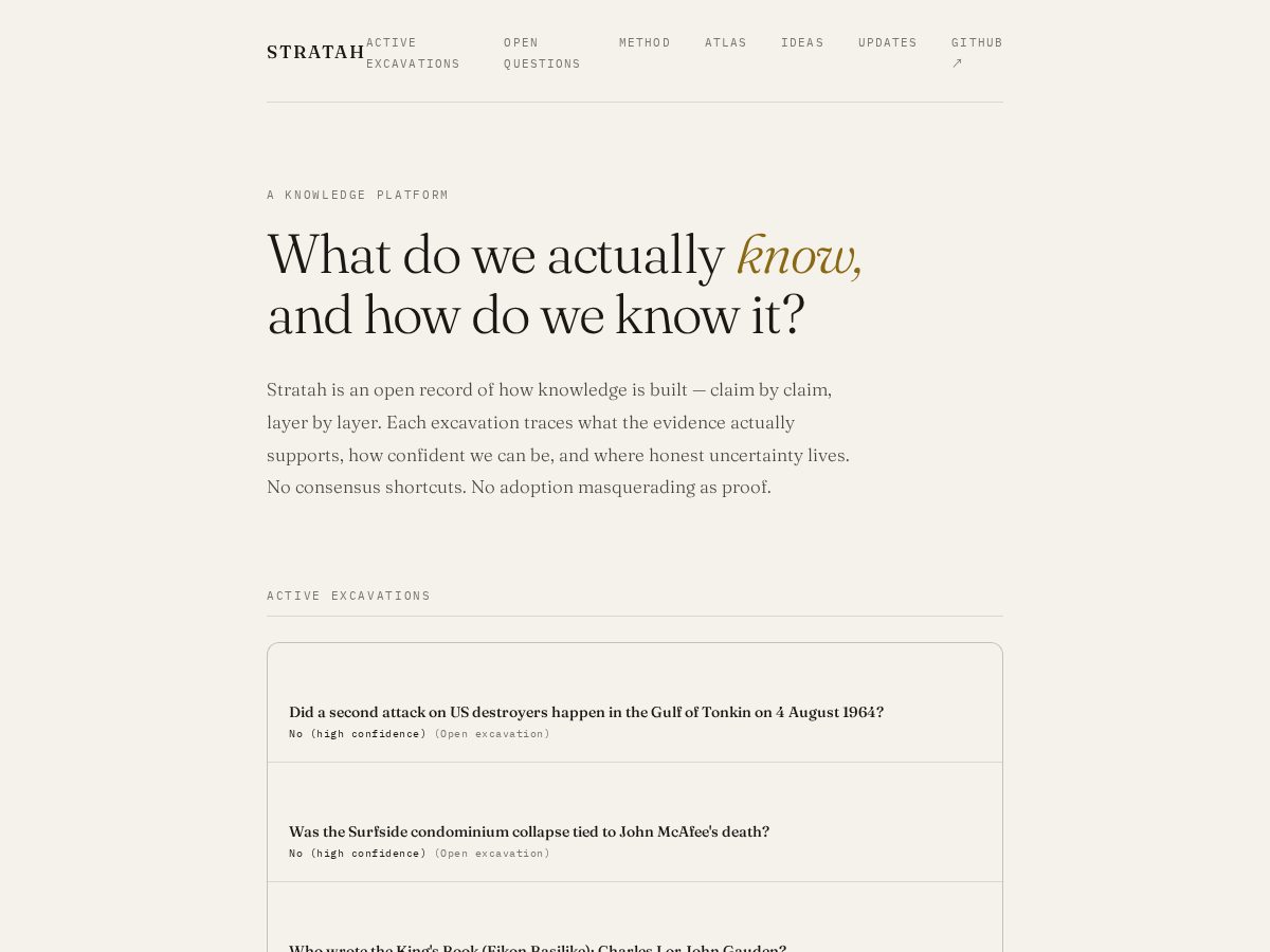 Landing-page snapshot of stratah.org