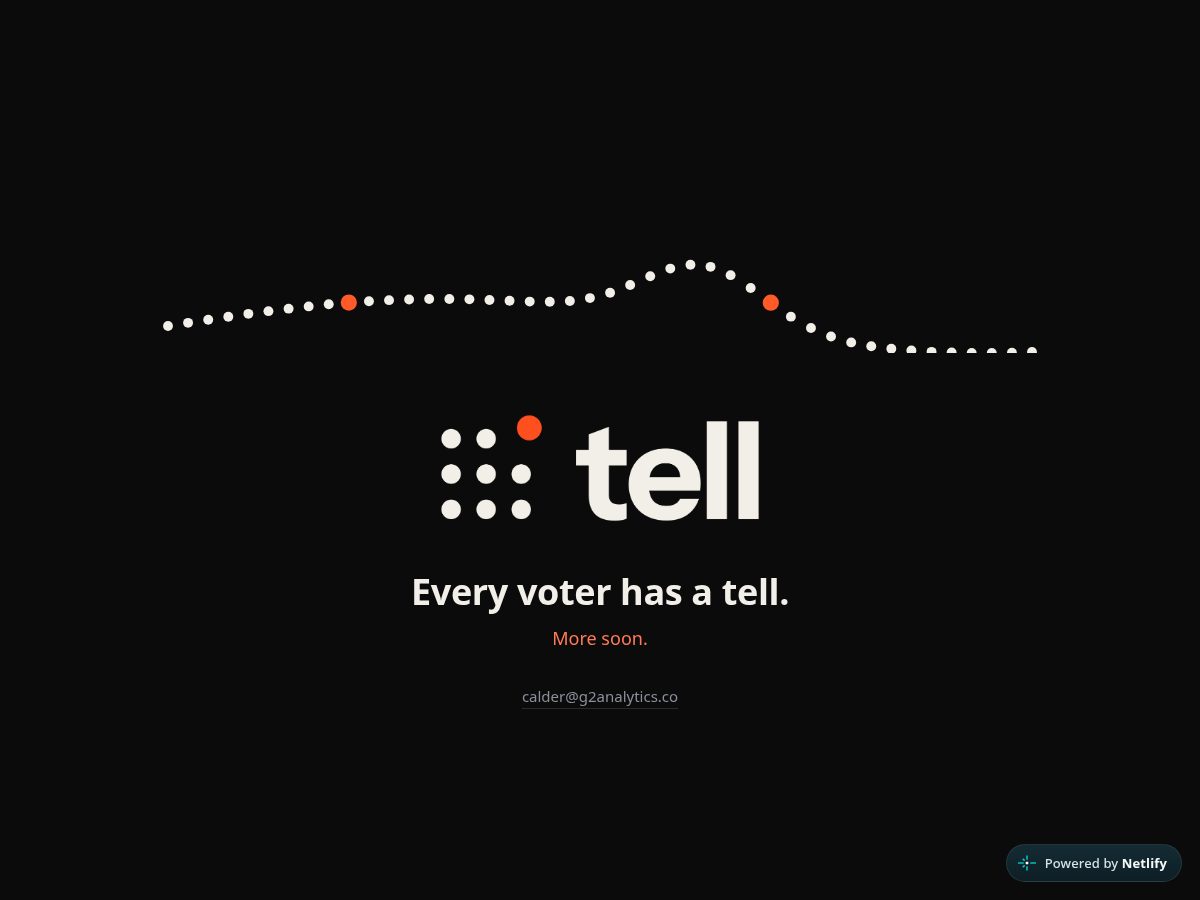 Landing-page snapshot of tellcurves.com