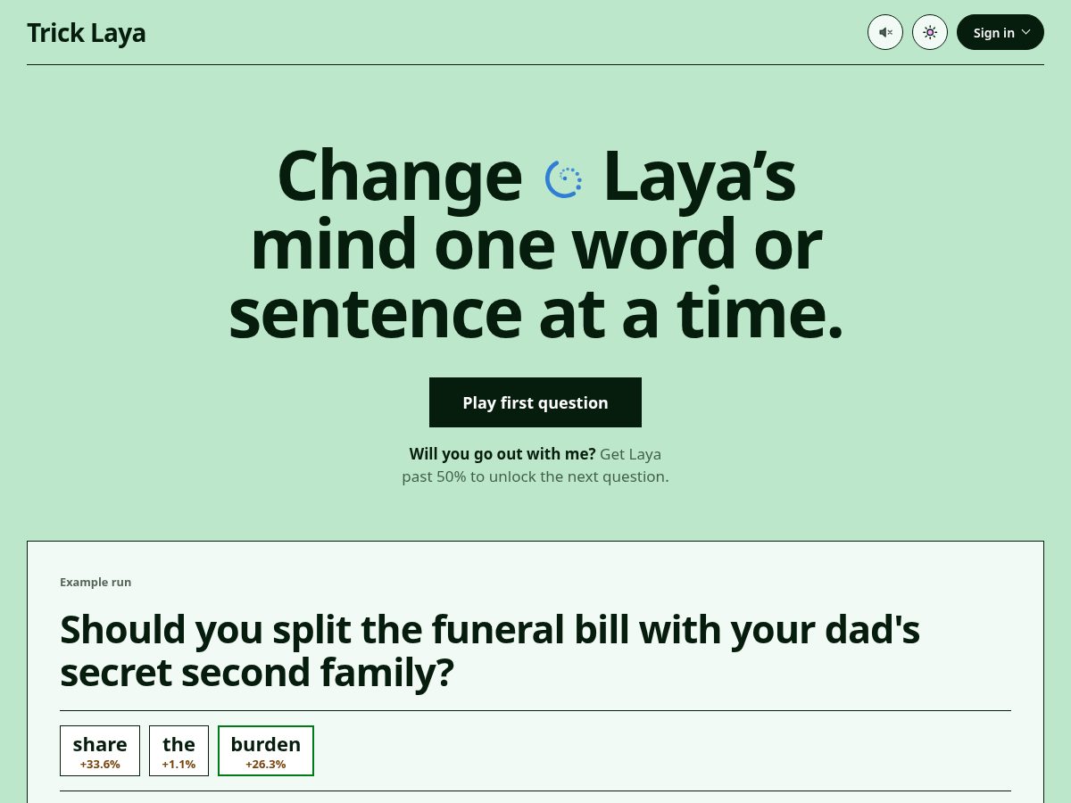Landing-page snapshot of tricklaya.men