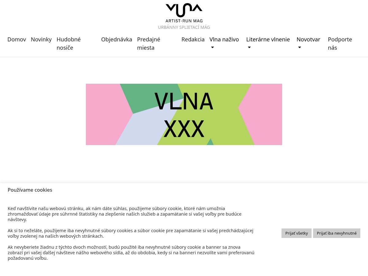Landing-page snapshot of vlna.live
