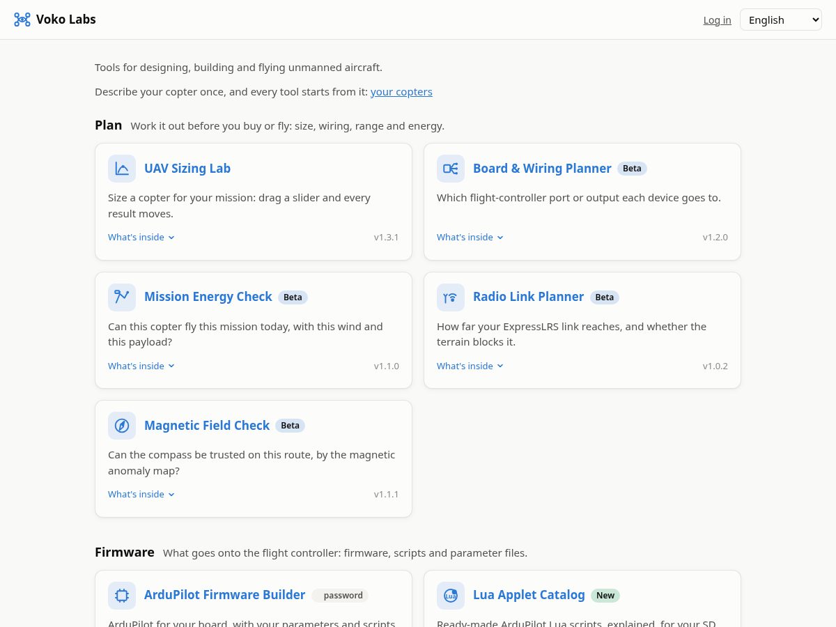 Landing-page snapshot of voko-labs.dev