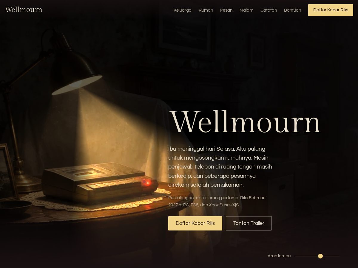 Landing-page snapshot of wellmourn.com