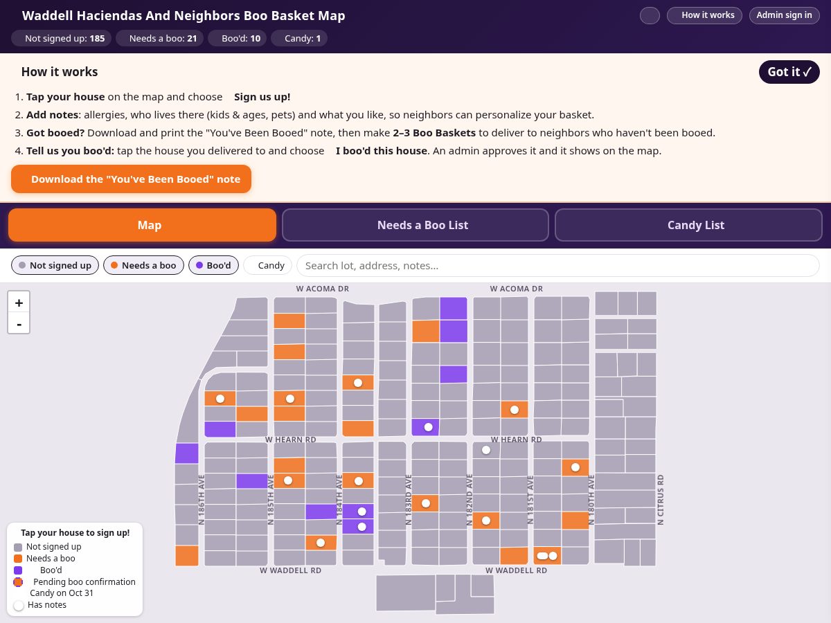 Landing-page snapshot of boo-basket.fun
