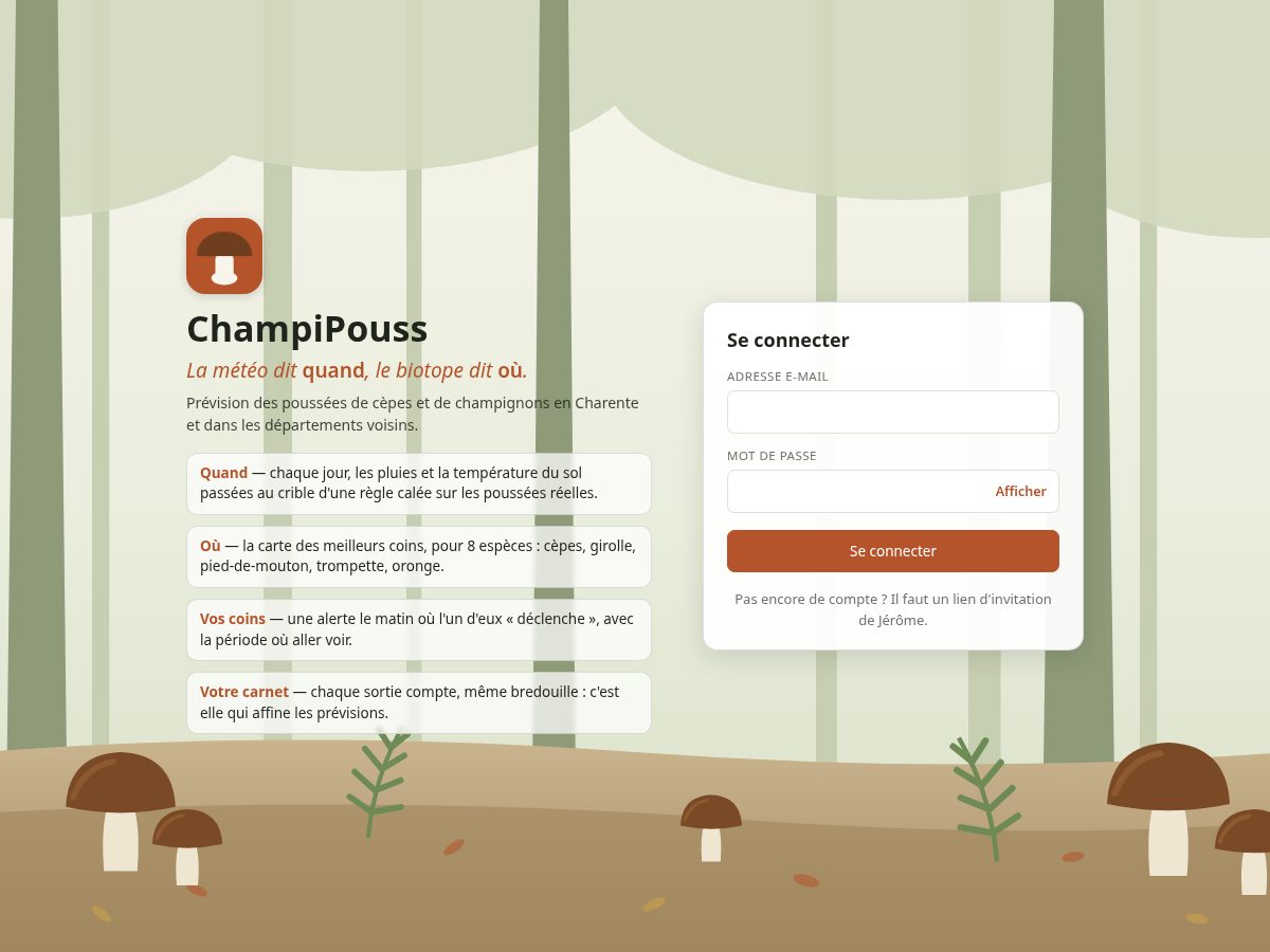 Landing-page snapshot of champipouss.cloud