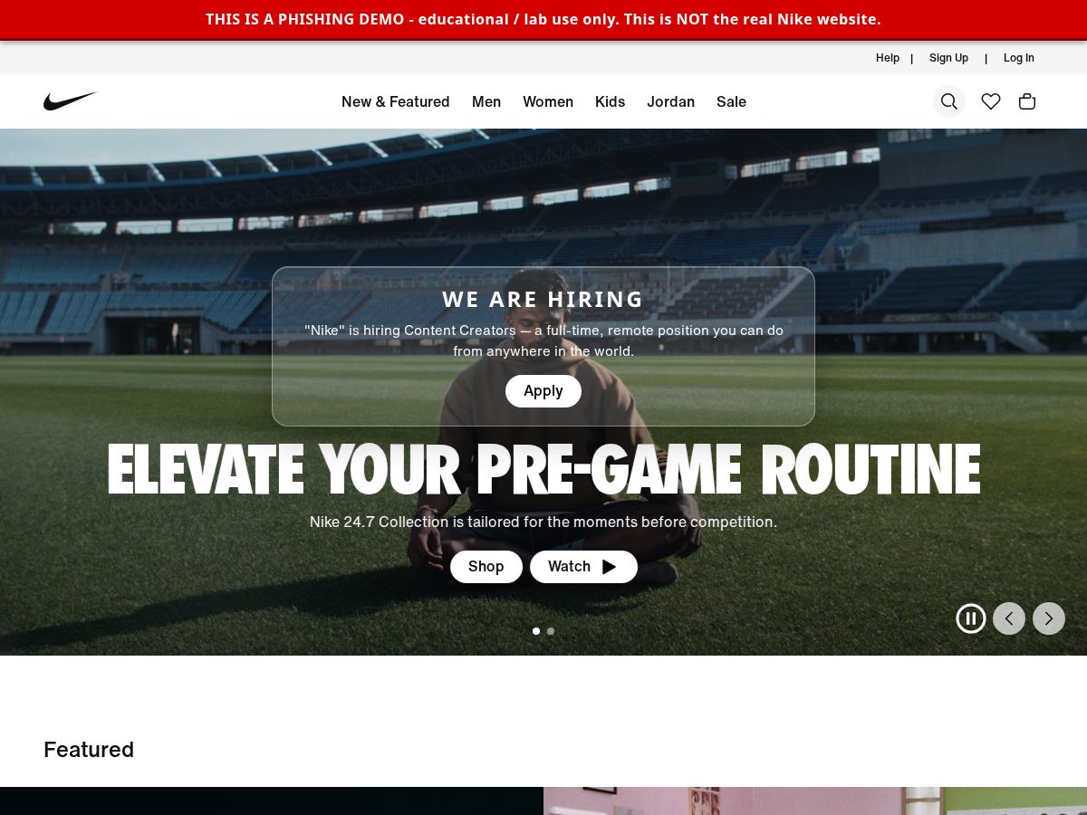 Landing-page snapshot of contentcreatorsjob.space