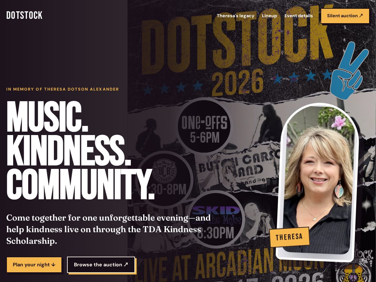 Landing-page snapshot of dotstockmusic.com