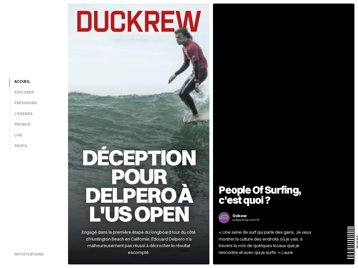 Landing-page snapshot of duckrew.com